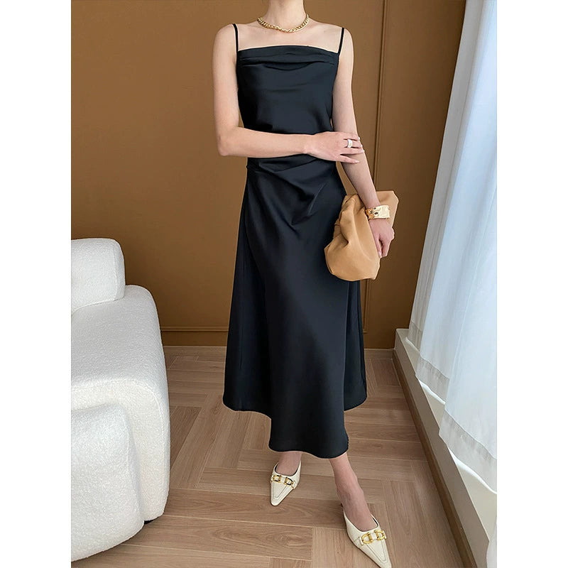 French-style halter dress