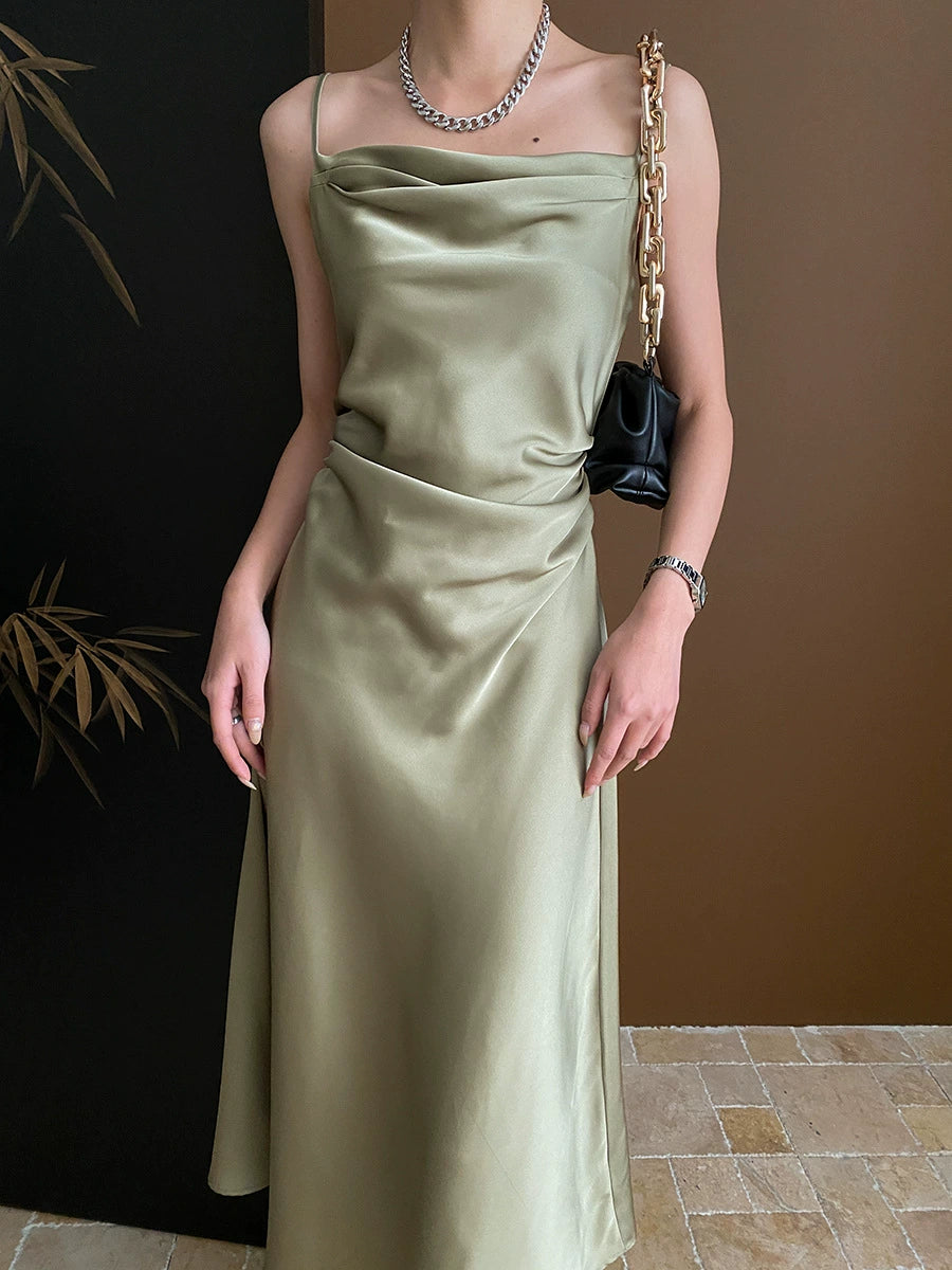 French-style halter dress